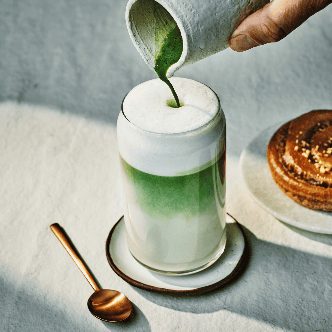 Latte Fred de Matcha