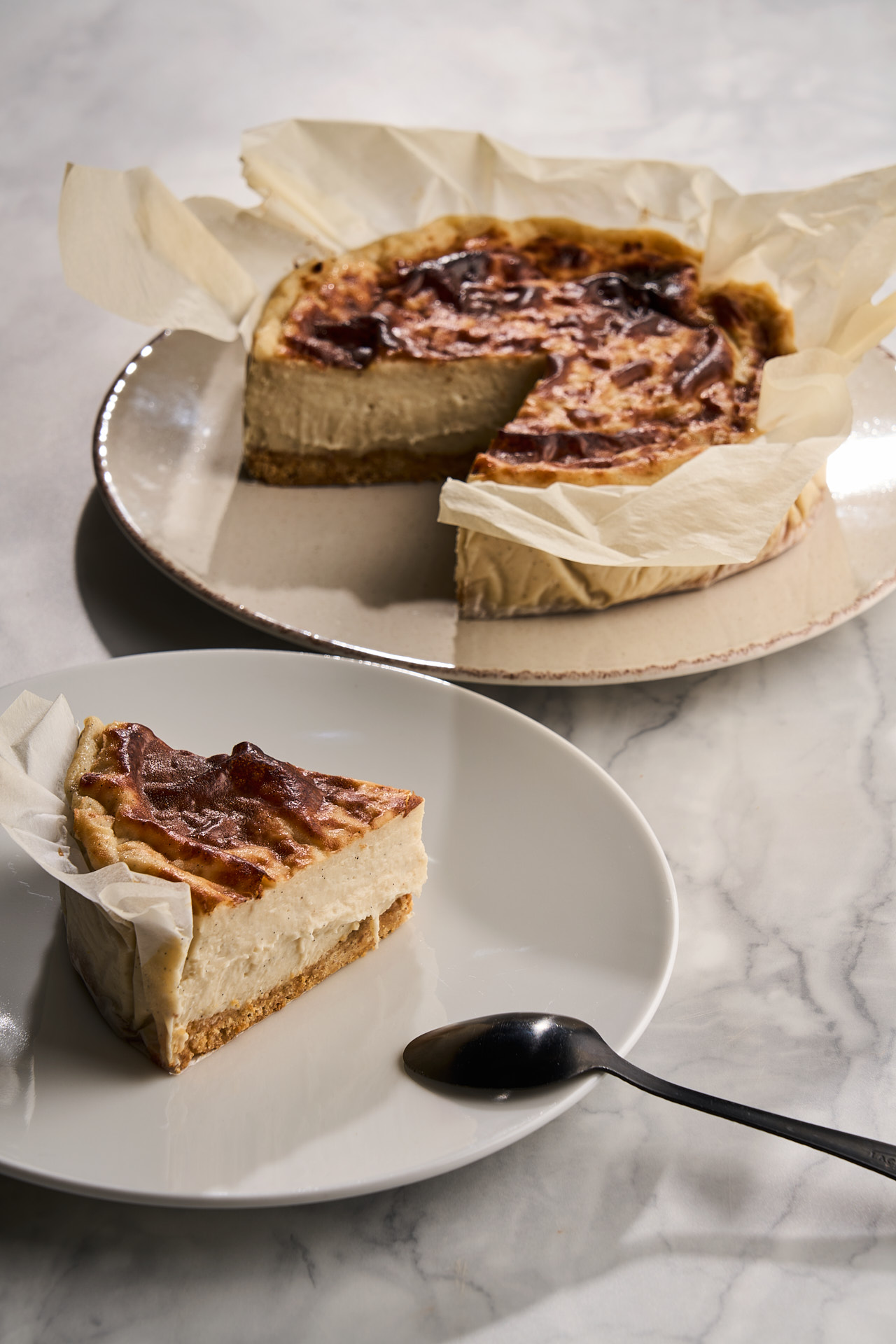 Cheesecake Estilo Vasco Vegano - sin gluten